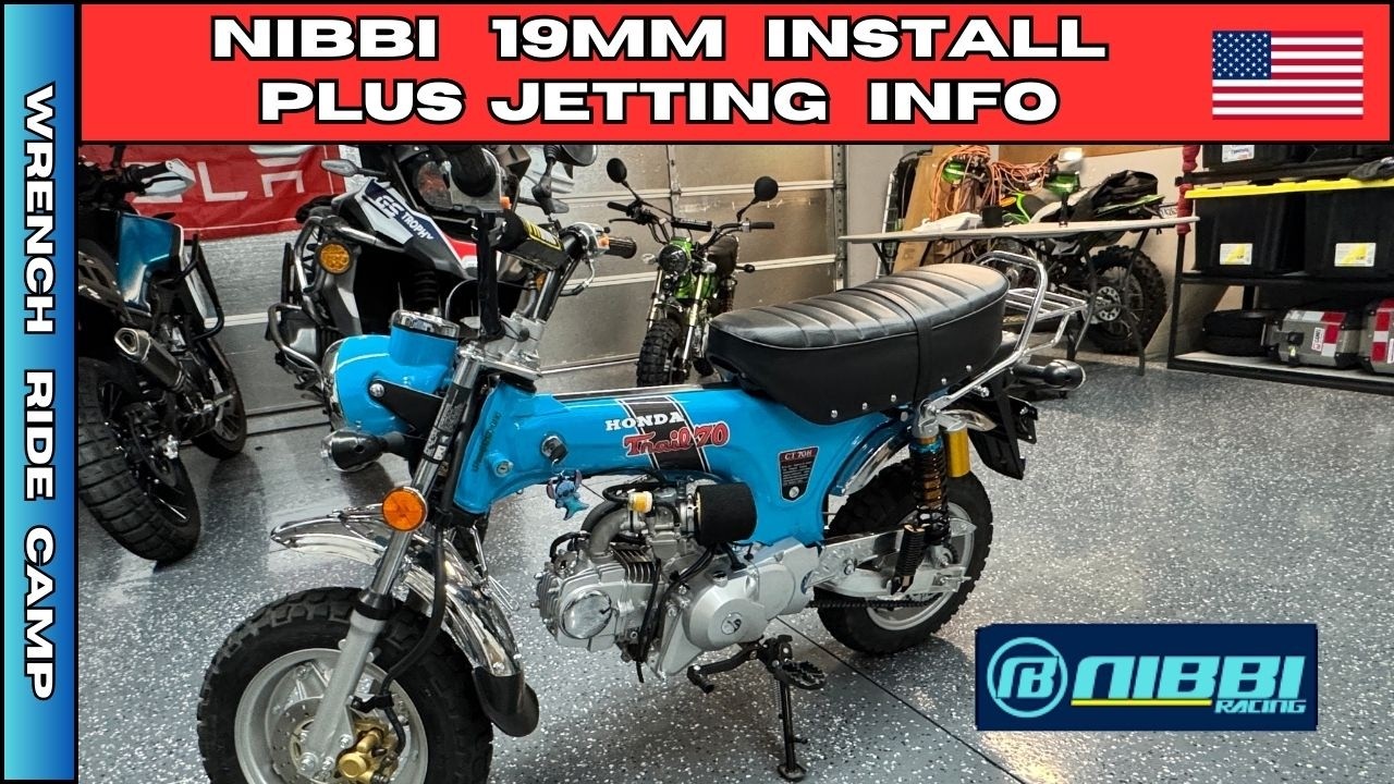 Ice Bear 125 CT70 clone Nibbi Carb Install with Jetting info.