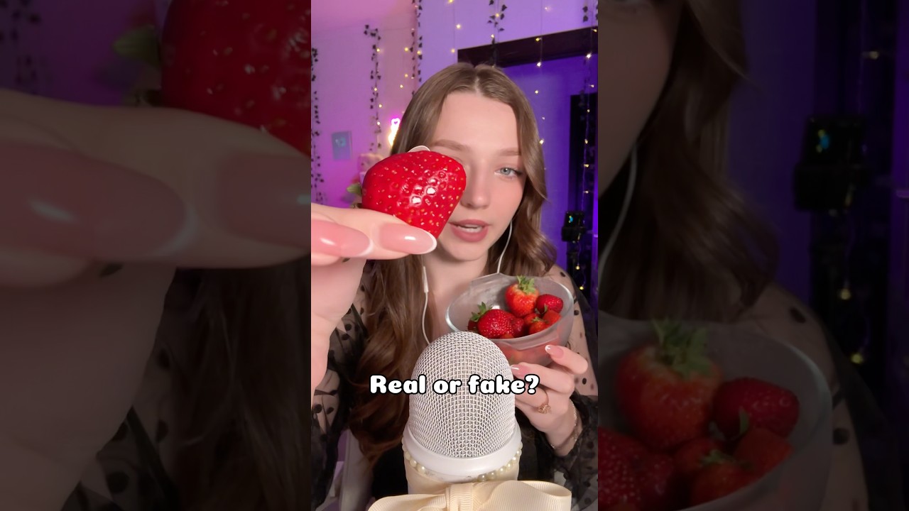 Real or fake? #asmr #asmrsounds #asmrrelax #asmrtingles #asmrwhispers #asmrsleep #relax #tingles