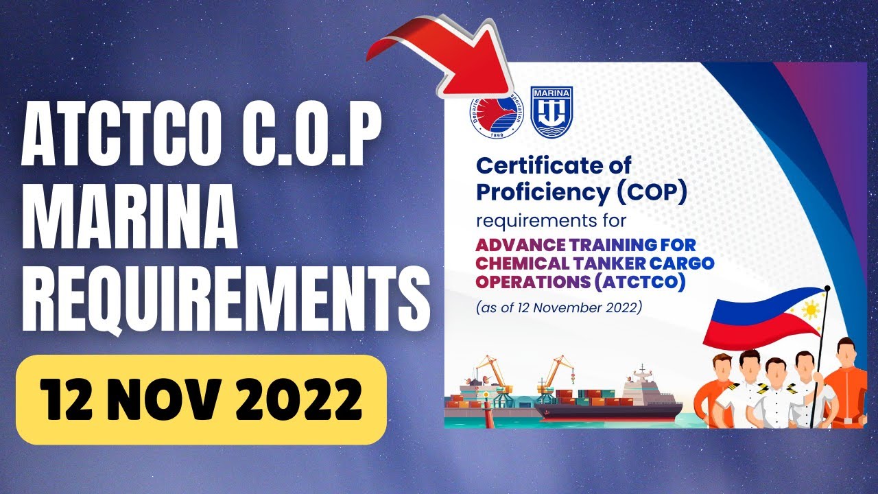 ADVANCE TRAINING FOR CHEMICAL TANKER COP MARINA REQUIREMENTS - ATCTCO (12 NOV 2022)