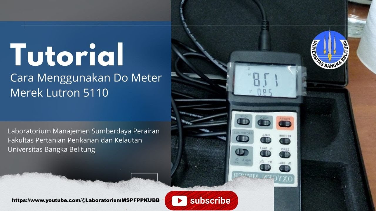 Tutorial menggunakan Do Meter Lutron 5510