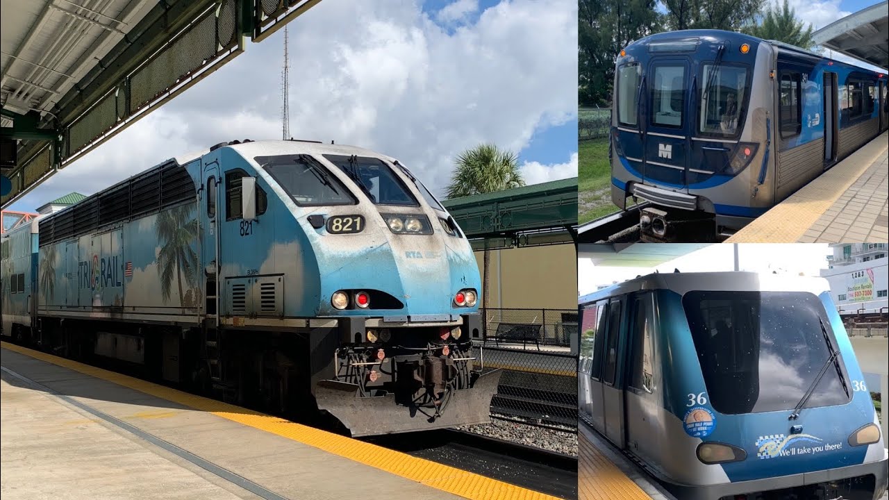 [60 FPS] 2023 NRHS Convention Miami Rail Tour with Tri Rail, Metro Rail, and Metro Mover
