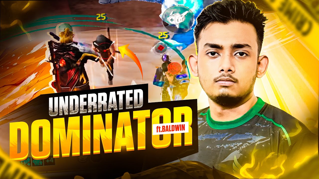 UDERRATED DOMINATOR👾|| FTF.BALDWIN💥 || FROM THE FUTURE🦅 ~ Free Fire || iphone 15 PROMAX