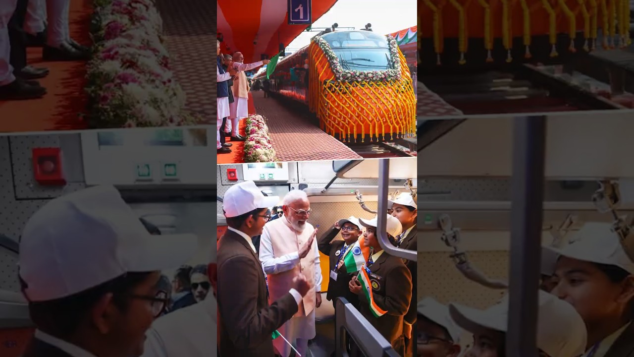 PM Modi flags off Vande Bharat sleeper train from Malda, West Bengal | #shorts