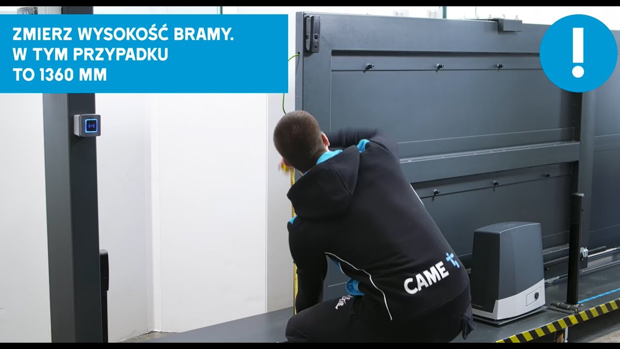 Brama przesuwna z listwą bezpieczeństwa CAME EDG