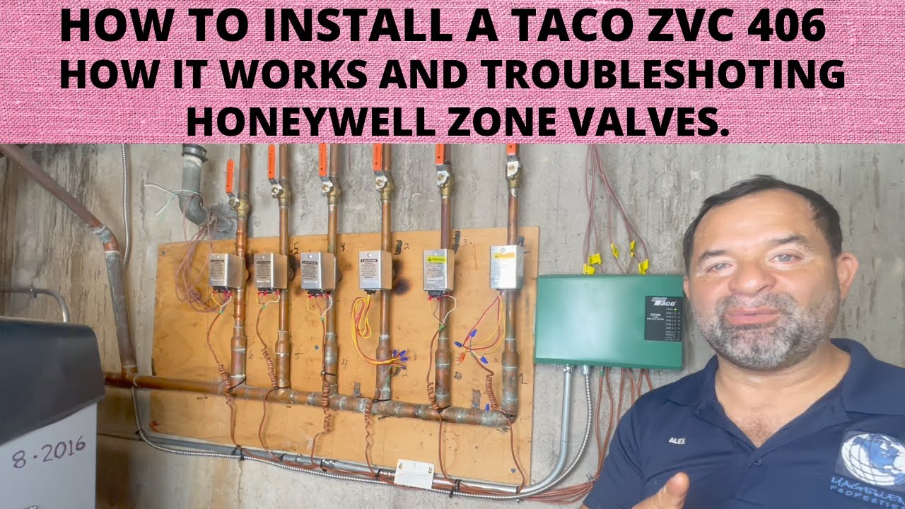 HOW TO INSTAL A TACO ZVC 406. HOW IT WORKS AND TROUBLESOTHING, HONEYWELL ZONE VALVES