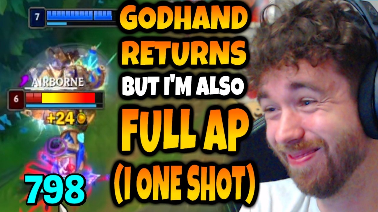 When GODHAND BLITZCRANK goes FULL AP so I ONE SHOT ANYONE I HOOK