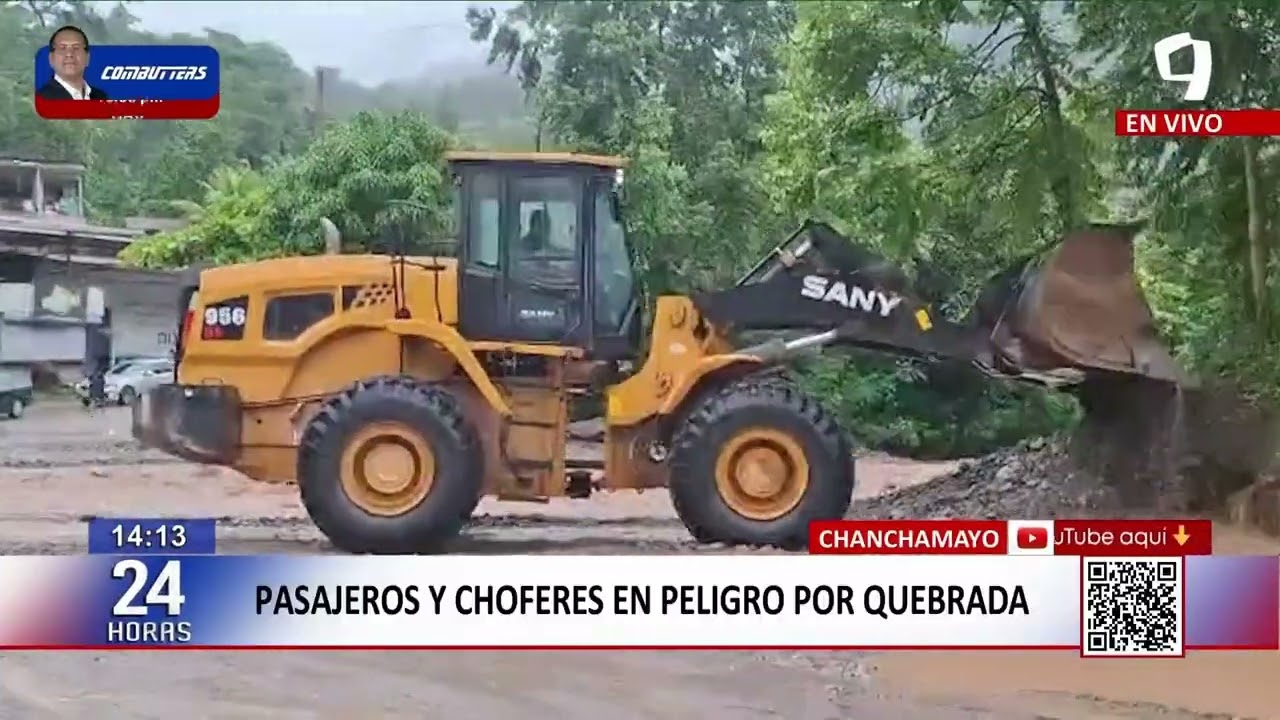 Chanchamayo: Pasajeros y choferes en peligro por quebrada