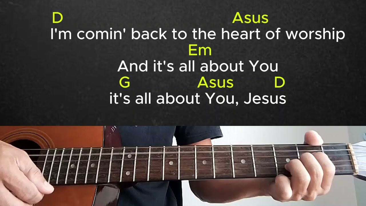 Heart of worship Guitar Tutorial with Chords and Lyrics`
