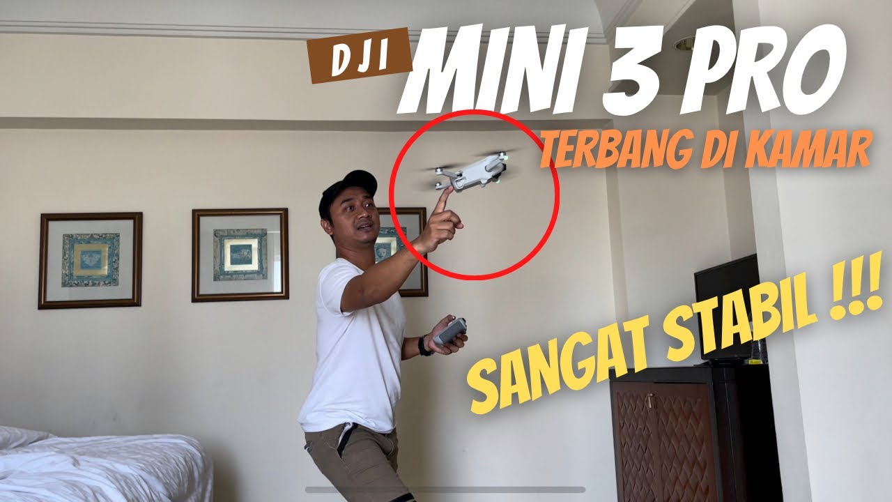 DJI Mini 3 Pro SANGAT STABIL Terbang di DALAM KAMAR HOTEL !!!