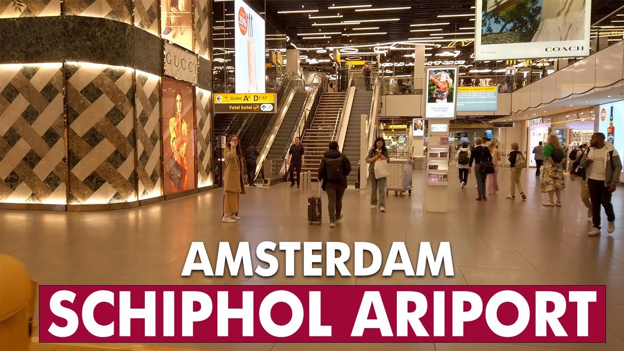 Amsterdam Schiphol Havalimanı - 2025 - 4K