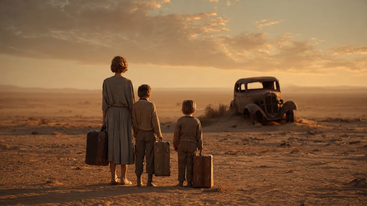 A VIÚVA POBRE HERDOU UM CARRO ENFERRUJADO NO DESERTO — AO ABRIR O PORTA-MALAS, ALGO BRILHOU