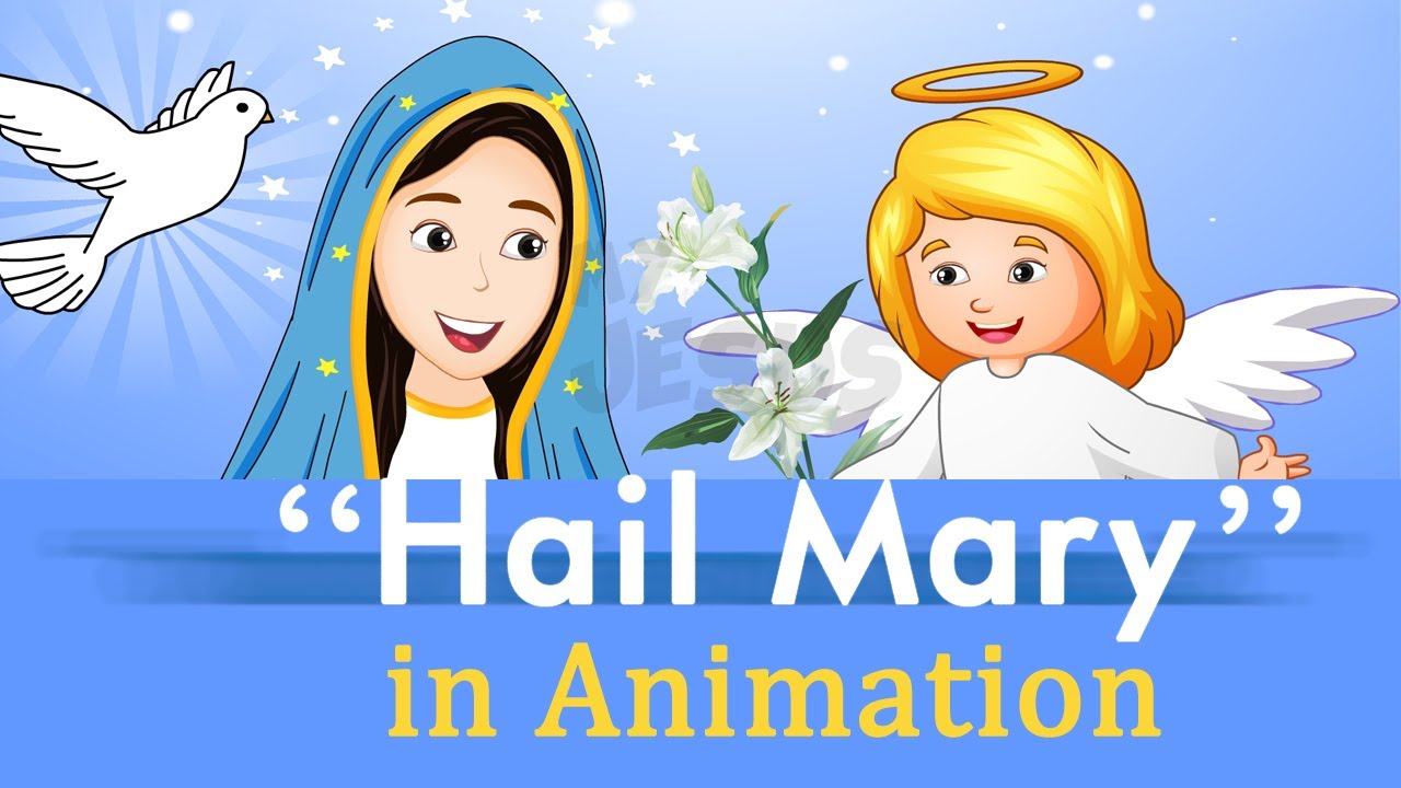 Hail Mary in Animation | Hail Mary |Hail Mary Prayer| Hail mary for kids