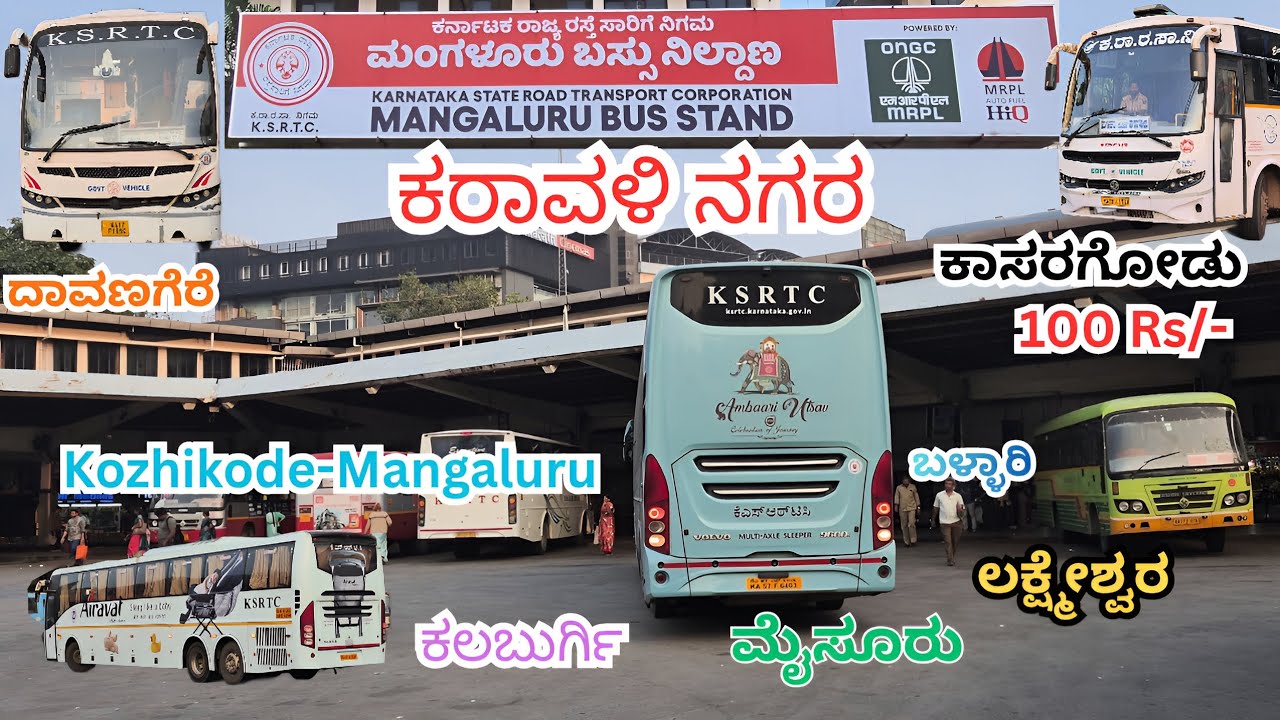Early Morning Vlog |Mangaluru Ksrtc Bus stand| Long Riders Halt buses #kozhikode #ksrtc #nwkrtc #swr
