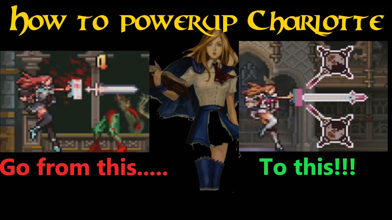 How to powerup Charlotte Aulin in Castlevania: Harmony of Despair