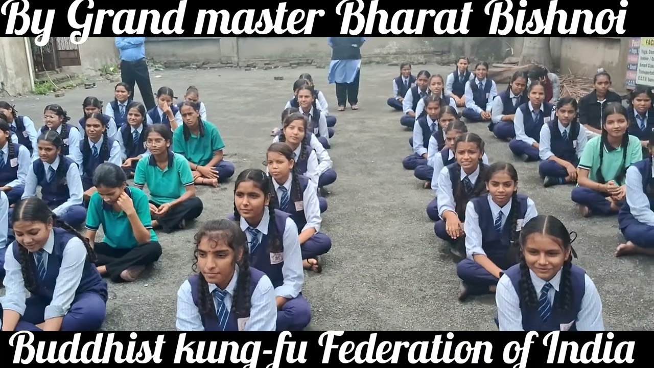 Self defence awareness in school, Buddhist kung-fu federation of India #sifuprashant  #bharatbisnoi