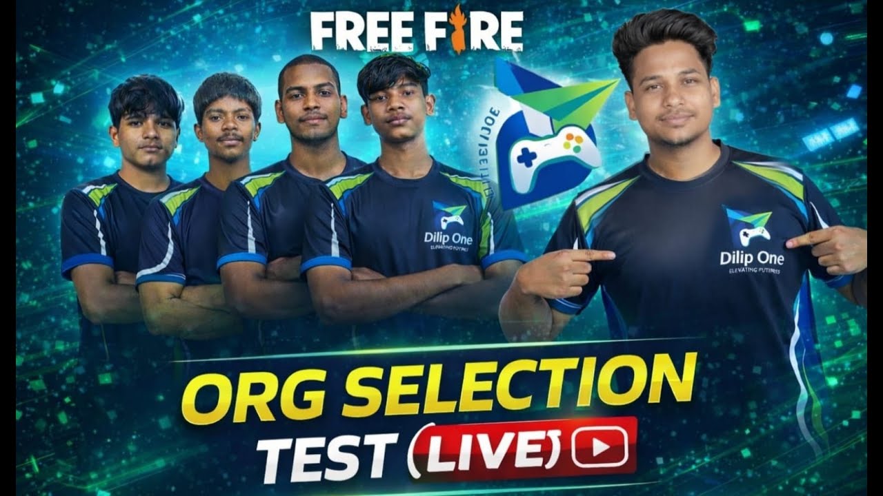 FREE FIRE ORG SELECTION TEST LIVE 🔥 | Dilip One Esports Trials | Join Pro Team