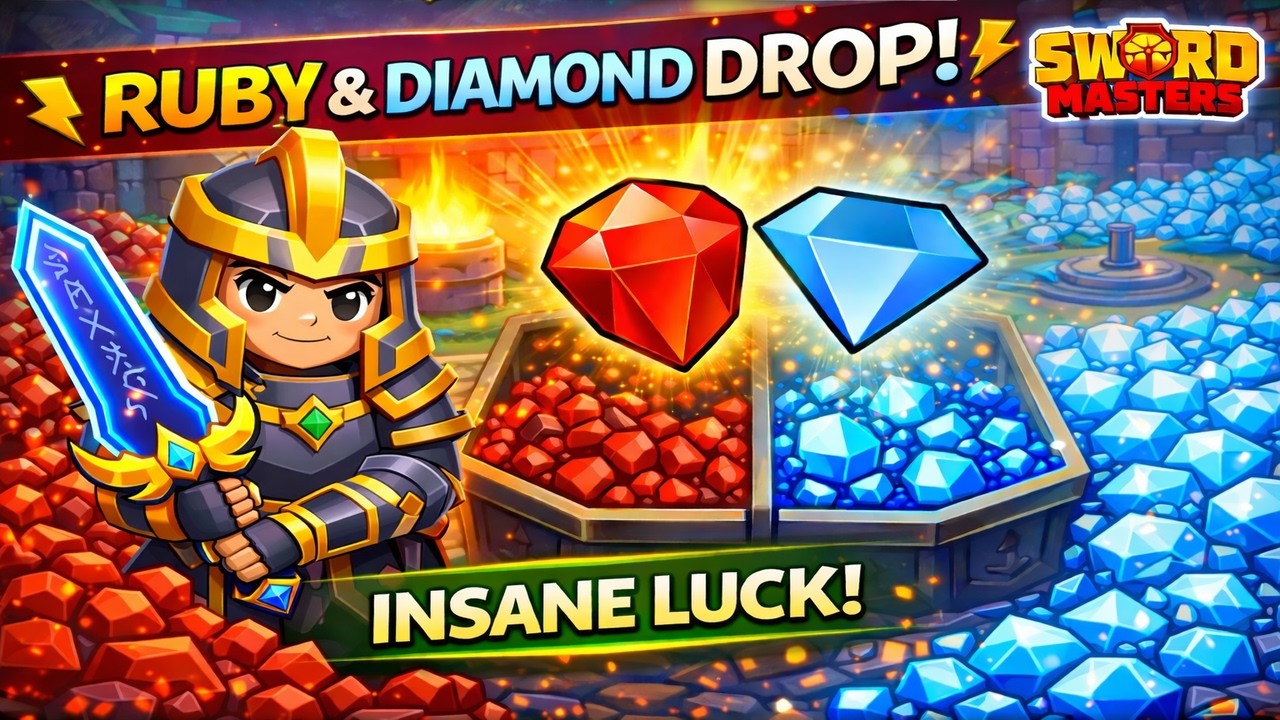 50 Ores Later… I Finally Got Ruby & Diamond 💥 | INSANE LUCK! | Swordmasters io