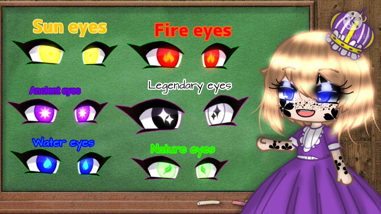 Legendary eyes gacha club mimi movie Glcvmm 🔥💧☀️🌿🖤🤍 read desc