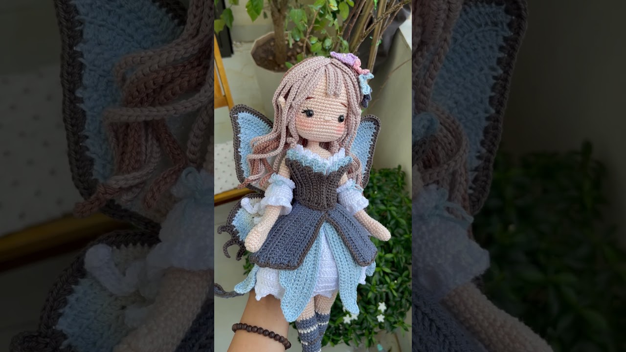 Lunaria fairy doll #crochet #amigurumi #doll #tutorial