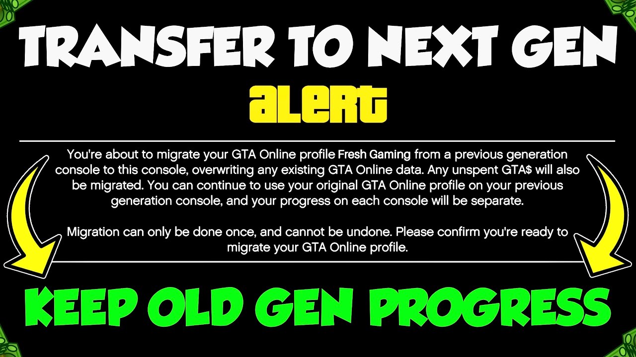 NEW CHARACTER MIGRATION OPTION IN GTA ONLINE! (HOW TO TRANSFER FROM OLD GEN TO NEXT GEN GTA ONLINE)