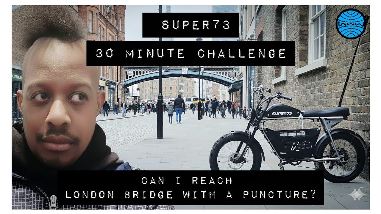 ​Super73 30 Minute Challenge: Can I Reach London Bridge with a Puncture? | GoPro Hero 9 | 4k POV