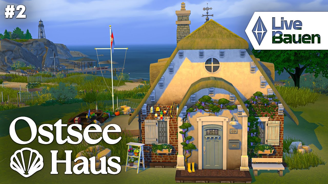 Live bauen 🔴 Ostsee Haus in Die Sims 4 mit Daniel & Chris #2