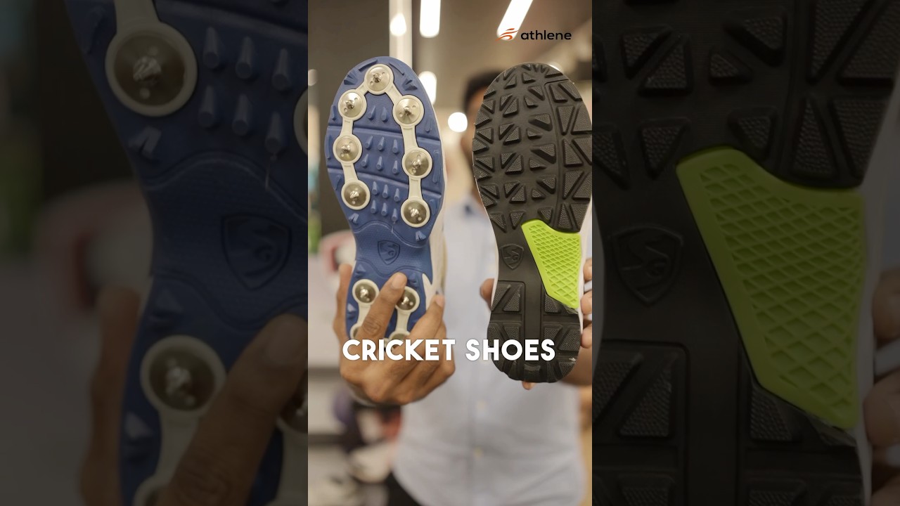 Different Types of Cricket Shoes : Spikes vs Rubber #CricketShoes #RubberStuds #SG #spikes