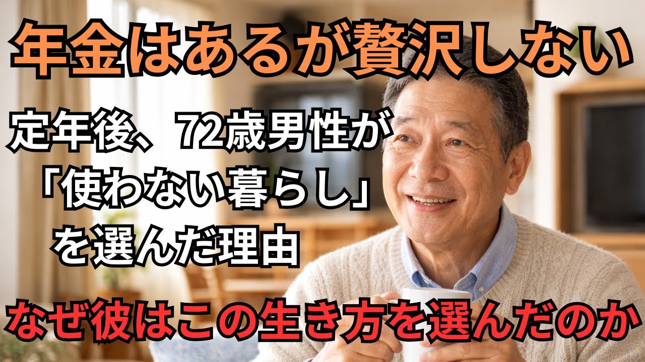 【老後の選択】72歳男性、年金22万円でも贅沢しない理由｜お金があっても不安が消えない老後の現実｜何故質素な生活を続けるの？【老後サバイバル】