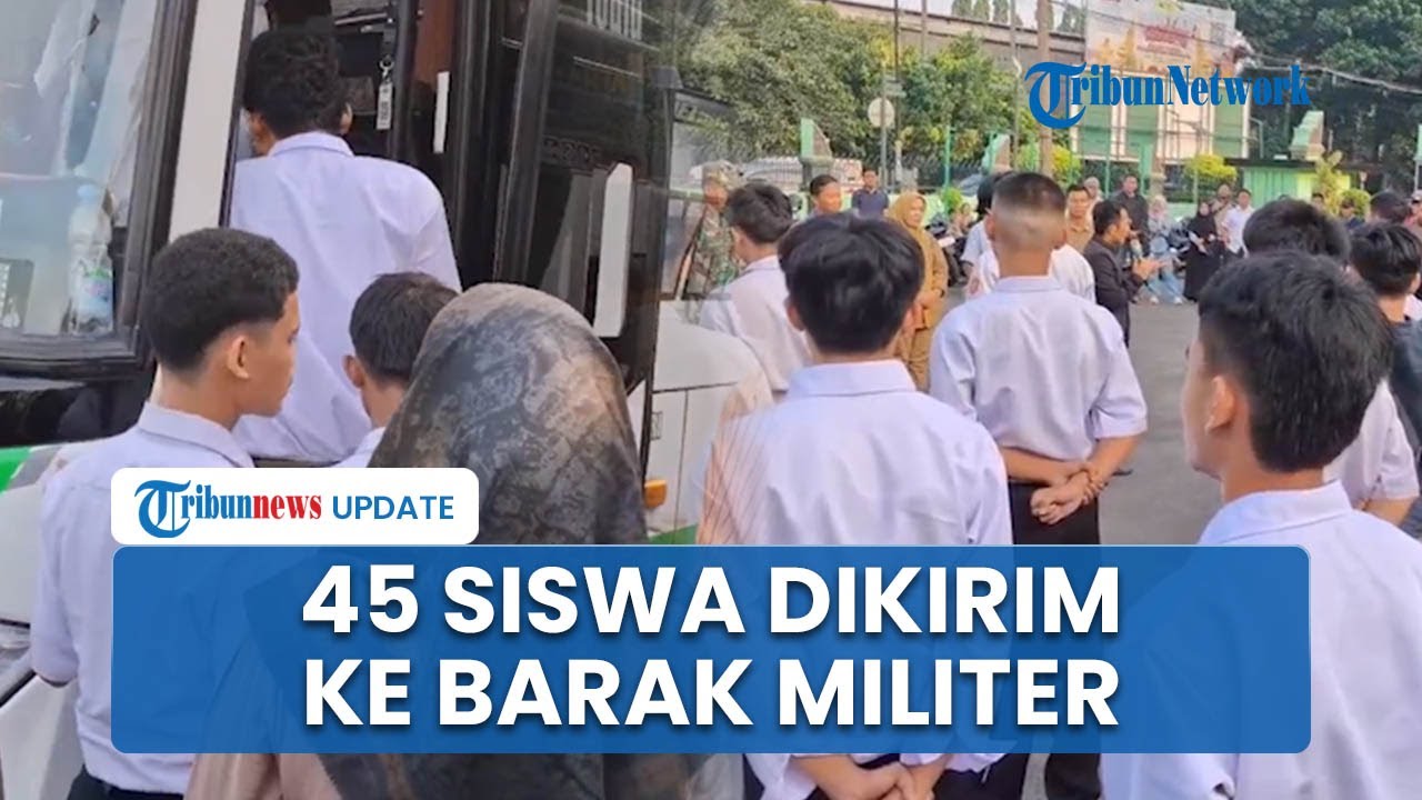 Bupati Purwakarta Kembali Kirim 45 Siswa ke Barak Militer di Bandung, Orangtua Menangis Haru