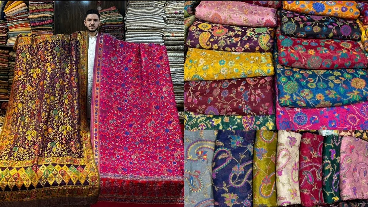 7aat rang kimkhwab Shawls | pure BANARSI Shawls | original Shawls new colours 2023