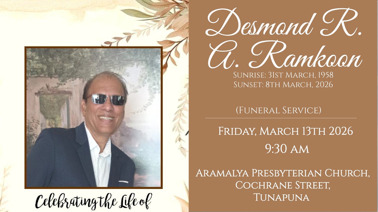The Funeral Service of Desmond R.A. Ramkoon