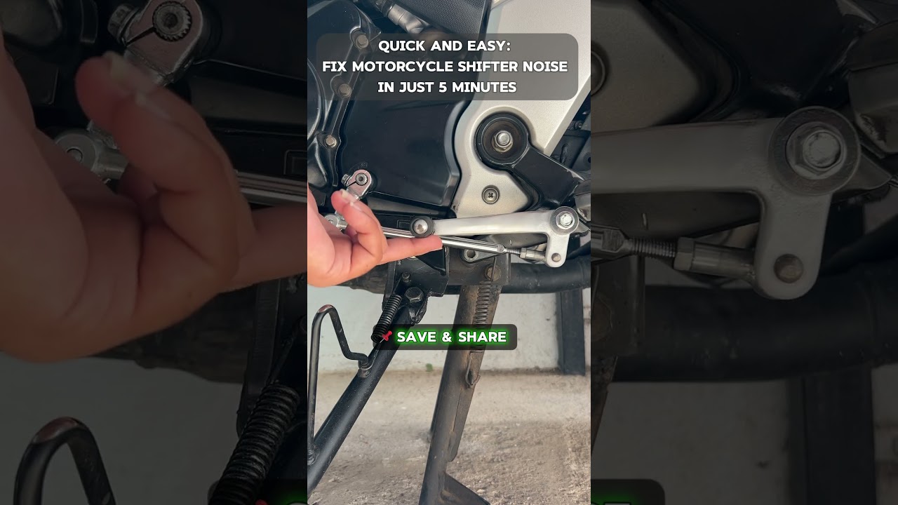 Quick and Easy: Fix Motorcycle Shifter Noise in Just 5 minutes #rider #maintenance #short