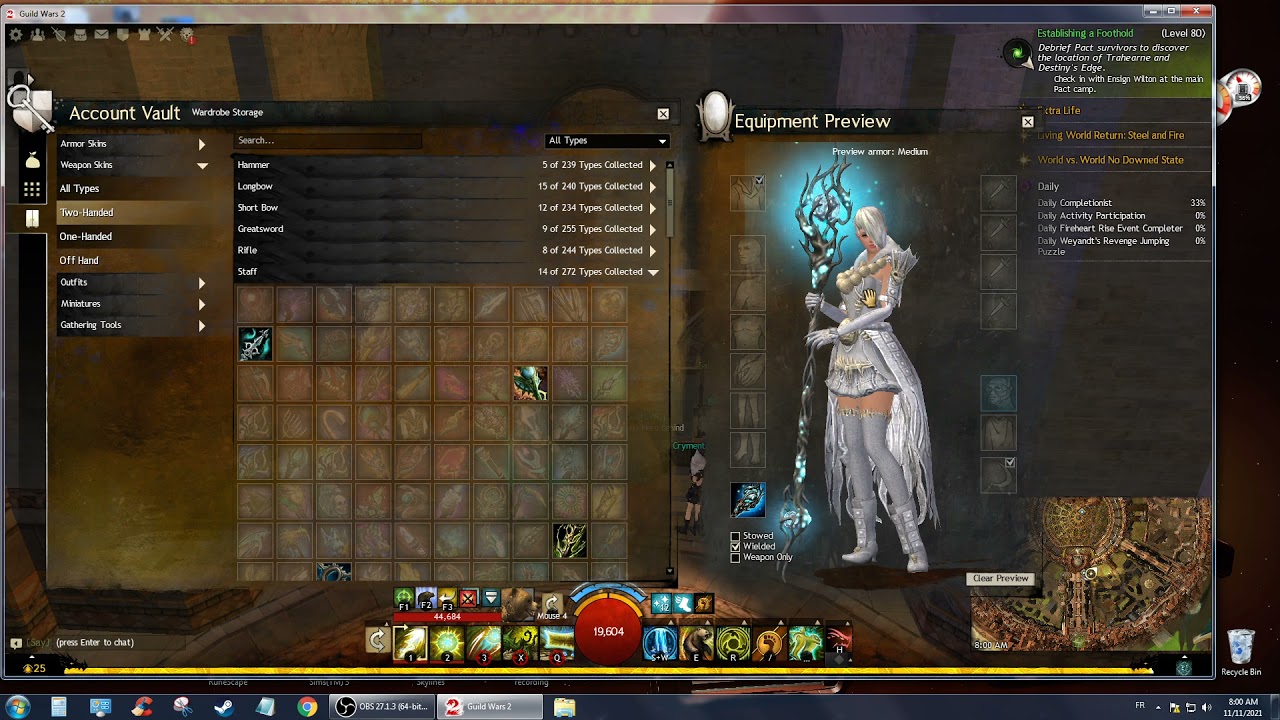 GW2 | WoW Veteran Takes a Look @ STAFF SKINS - OMFG CRAZY A** DESIGN -  HOLY POTATOES!!!