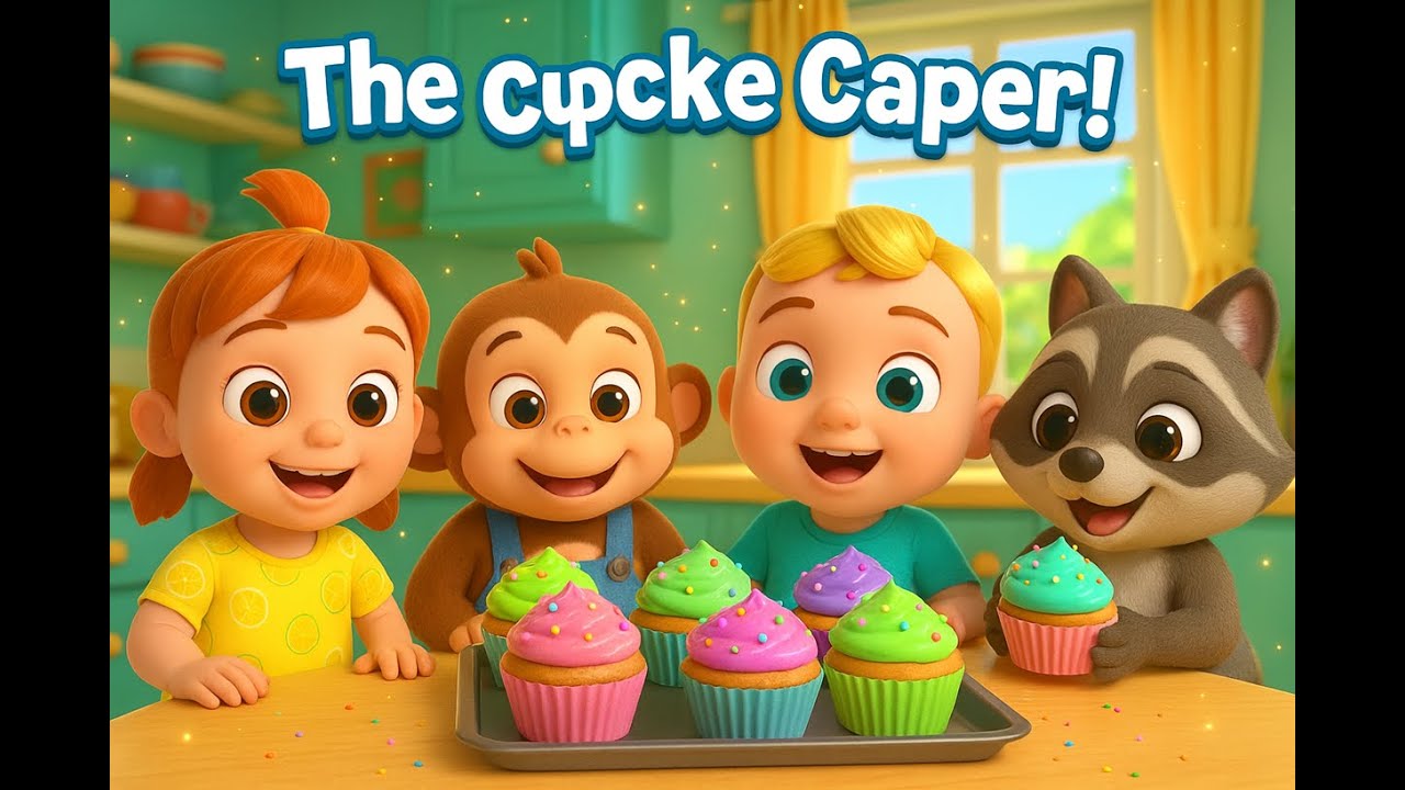 “The Cupcake Caper! 🍰 | Fun Kids Story Song | Happy Kids TV” 🎶