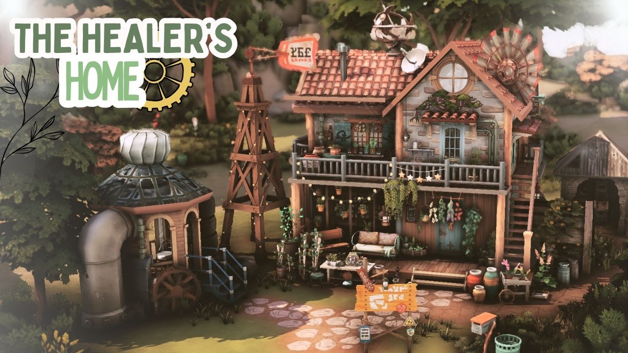 The Healer's Home🌿⚙️| The Sims 4 | Stop Motion Build [No CC]