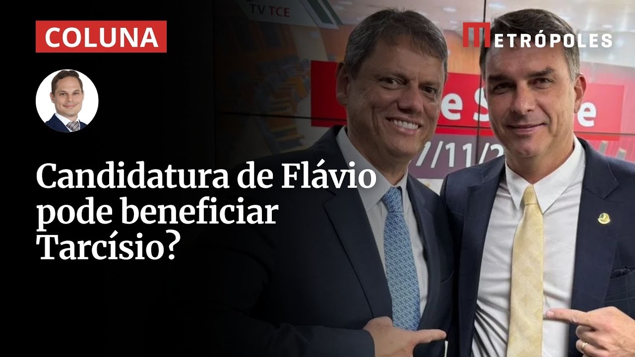 Eleições: candidatura de Flávio Bolsonaro abre caminho para Tarcísio em 2030, analisa Cappelli