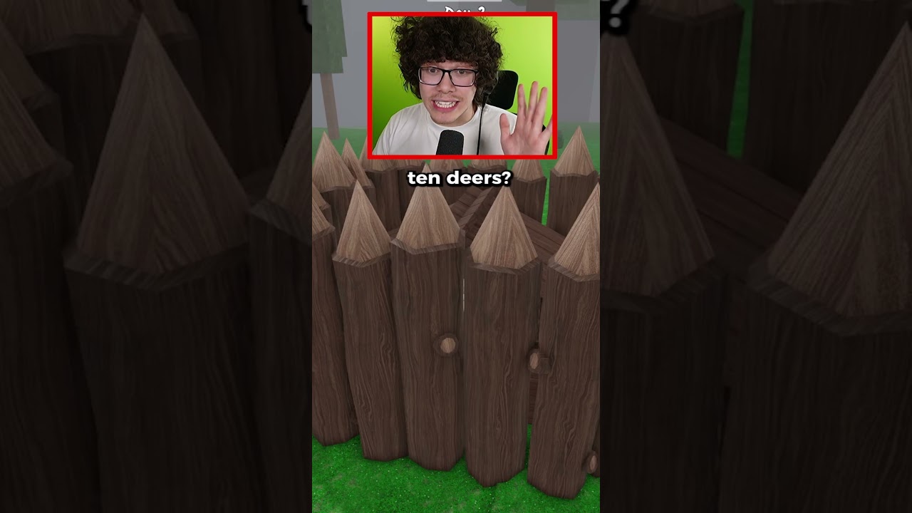 Worlds SAFEST AFK BASE vs 100 DEERS&hellip; (99 Nights in The Forest)