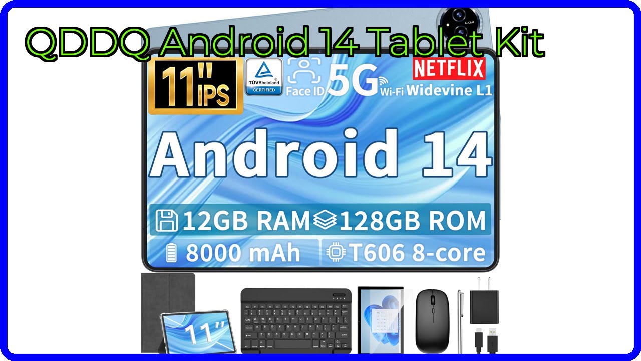 REVIEW (2025): QDDQ Android 14 Tablet Kit. ESSENTIAL details.