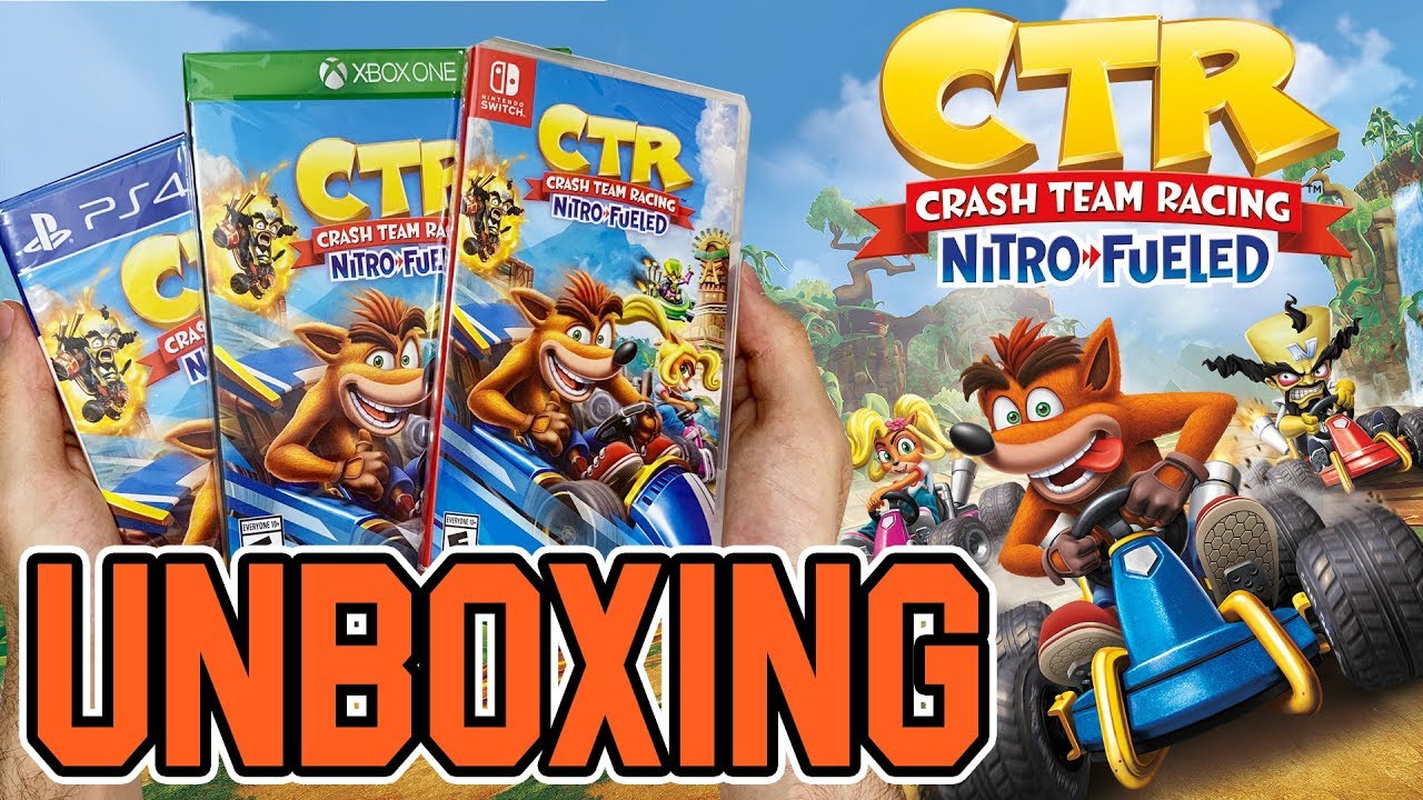 Распаковка CTR (Crash Team Racing) Nitro-Fueled (Xbox One/PS4/Switch)!!