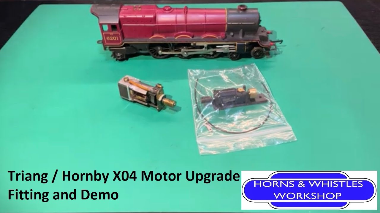 Комплект для модернизации двигателя Triang / Hornby X04 (5-полюсный двигатель с маховиком). Учебн...