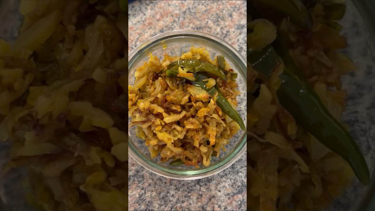 Banana stem frying. Ever tried like this? #bananastem #banana #desirecipes #desifood #spicy