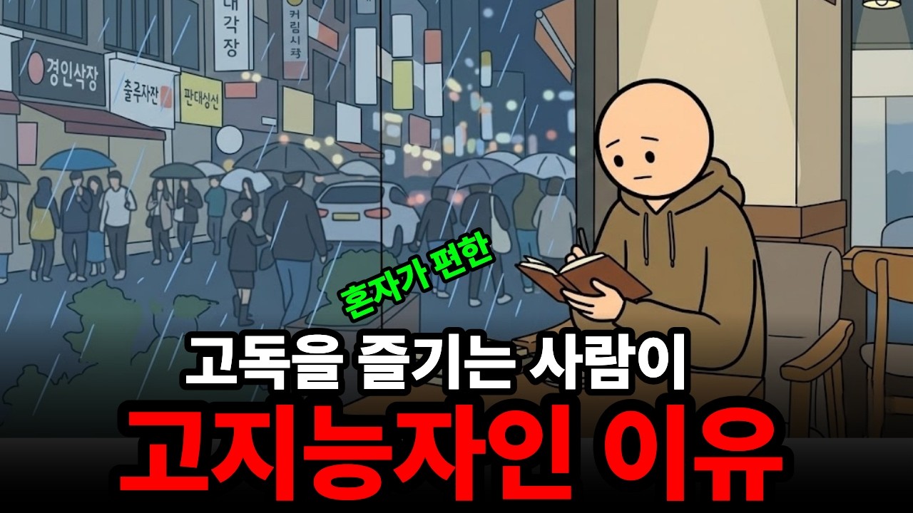 고독을 즐기는 똑똑한 사람이 IQ가 높을수 밖에 없는 이유