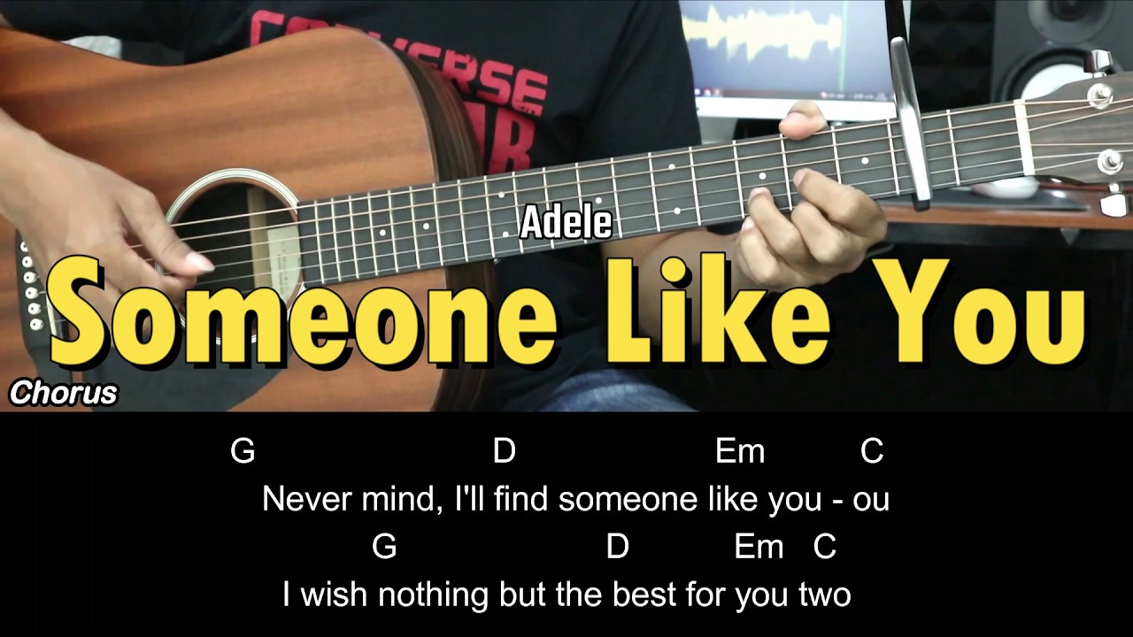 Someone Like You - Adele | EASY Guitar Tutorial with Chords / Lyrics - Guitar Lessons
