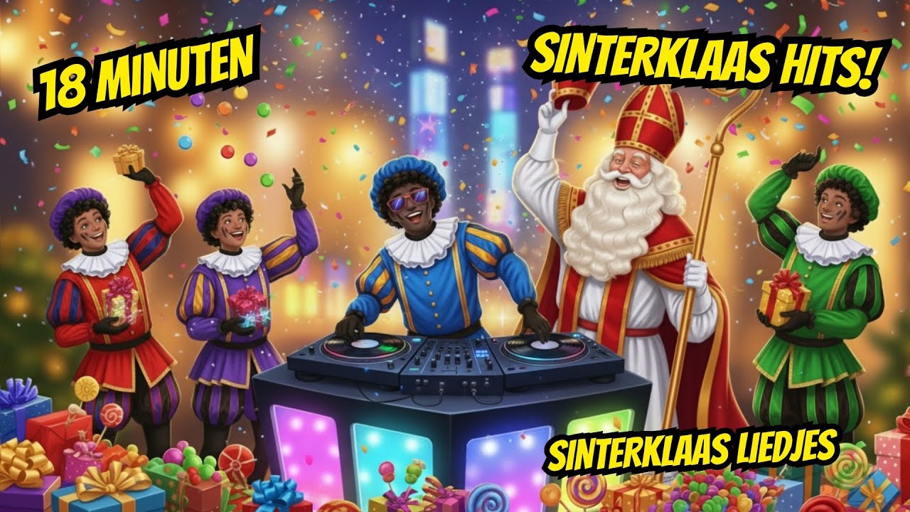 Sinterklaas Liedjes Non Stop 🎁🎶 | 18 Minuten Muziek voor Kids | Sint en zijn Partyteam