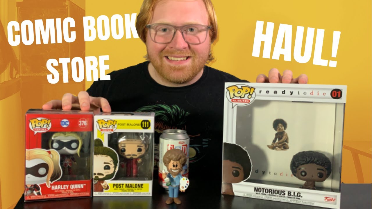 Funko Pop Haul from My Local Comic Book Store | Post Malone, Harley Q  and more!