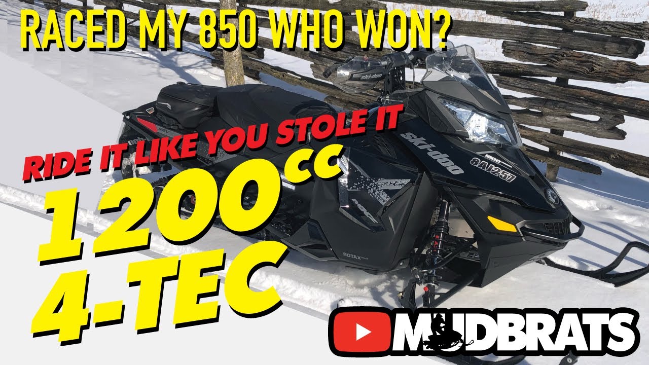 Ski-Doo MXZ X 1200 4-Tec 2016, четырёхтактный, трёхцилиндровый | Первые впечатления от езды на дв...