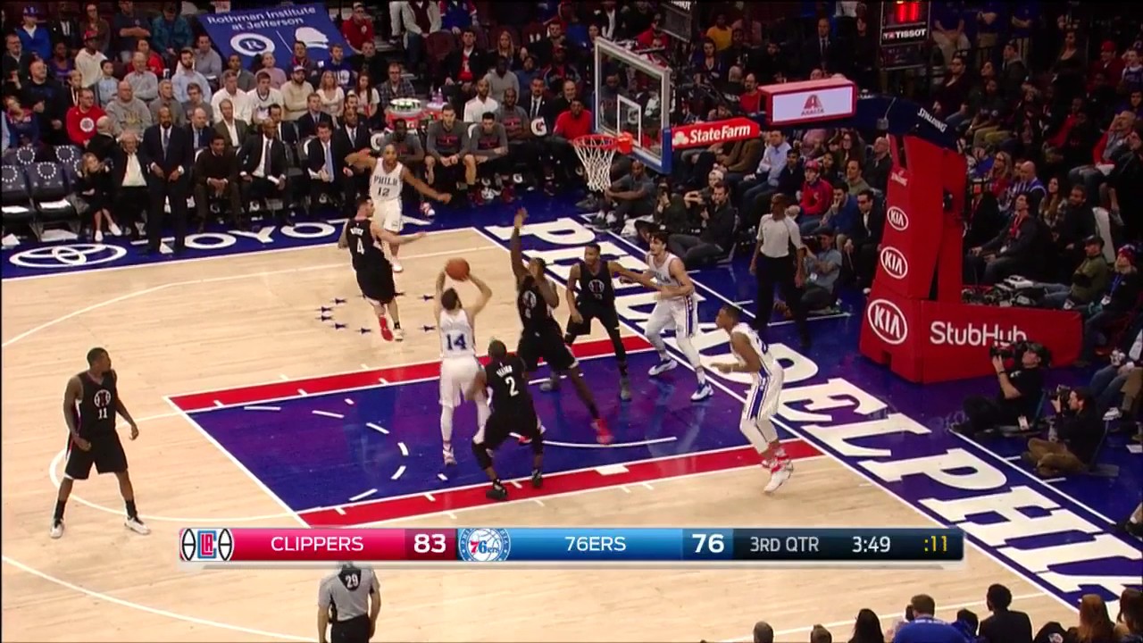Sergio Rodríguez vs Clippers (24 - 1 - 2017)