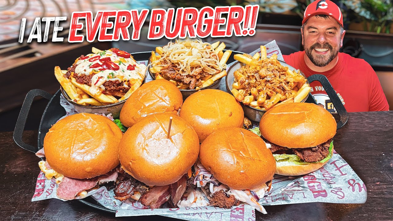 Nobody Else Would Try This!! 4kg Dark Horse Burger Challenge w/ Loaded Fries in Athlone, Ireland!!