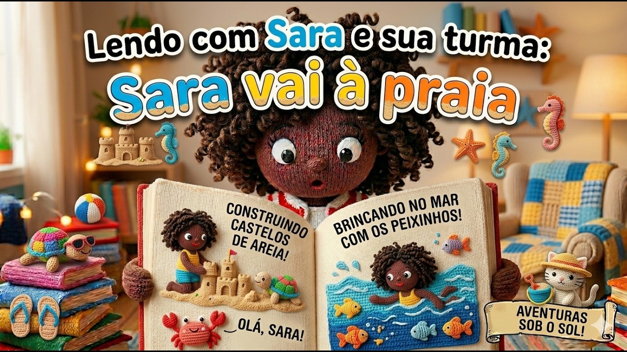 Lendo com Sara e Sua Turma: Sara vai à praia