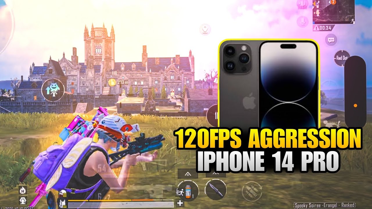 120 FPS AGGRESSION IN 4.0 UPDATE 💀🔱 IPHONE 14 PRO PUBG / BGMI TEST 2025